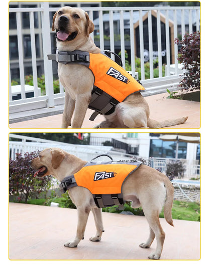 Pet Swimming Life Jacket Safety Vest for Dogs Swim Fashion Adjustable Reflective in Pool or Surfing Drifting Dog Life Vest