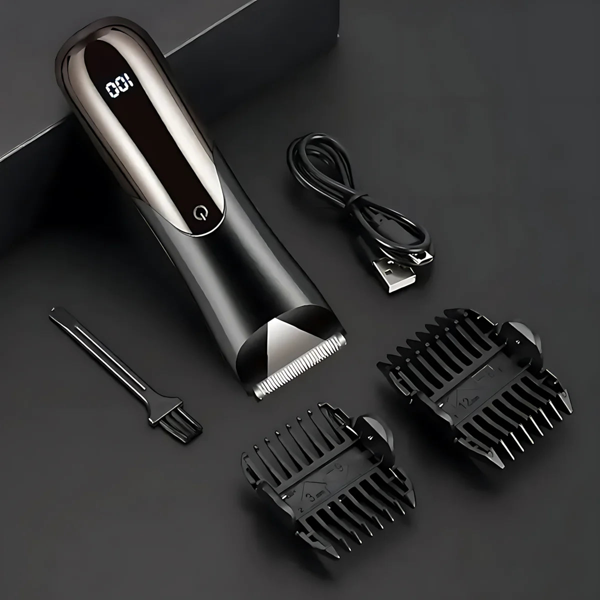 Trimmer Shaver For Man Electric Beard Whisker Sideburns Razor Electric USB Rechargeable Li-ion Battery Display Body Hair Removal