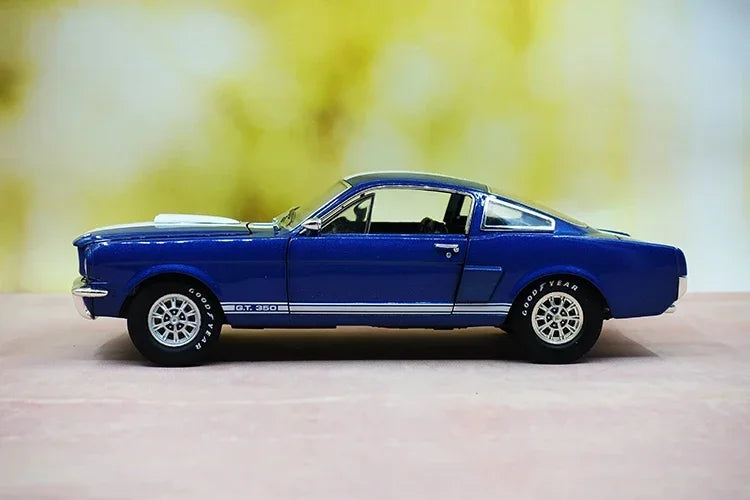 1:18 Diecast Cobra Shelby 1966 GT 350 Alloy Full Open Car Model Vehicles Car Boys Toy Gifts Collection