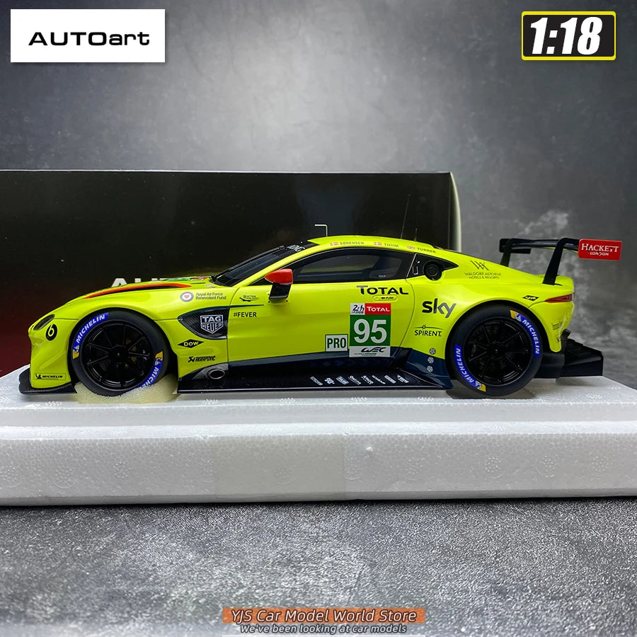 AUTOart 1/18 SCALE Aston Martin Vantage GTE Le Mans Pro 2018 Car model Static collection Furniture for display