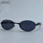 Sexy Small Oval Punk Sunglasses Women 2026 Luxury Vintage Steampunk Metal Frame Sun Glasses For Ladies Trendy Traveling Shades