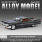 Cadillac Eldorado 1959 Metal Diecast Retro Car Model 1/24 Scale Sound and Light Back Pull Boy Gift Ornament Halloween Toys
