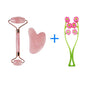 Premium Jade Roller and Gua Sha Set for Facial Beauty - Resin Massager for Face, Eyes, Neck - Reduce Fine Lines and Wrinkles