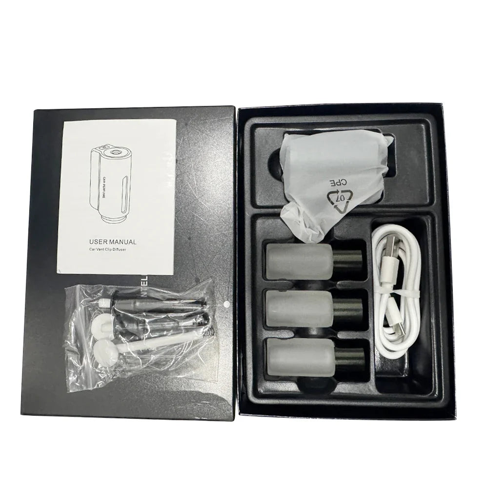 Car Air Vent Aromatherapy Humidifier Portable Electric Mist Diffuser Auto Odor Removal Freshener