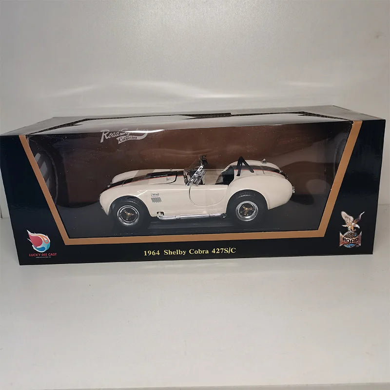 Luying 1:18 Scale Alloy 1964 Shelby Cobra 427S/C Miniature Toy Classic Car Simulation Diecast Model Souvenir Display Collection