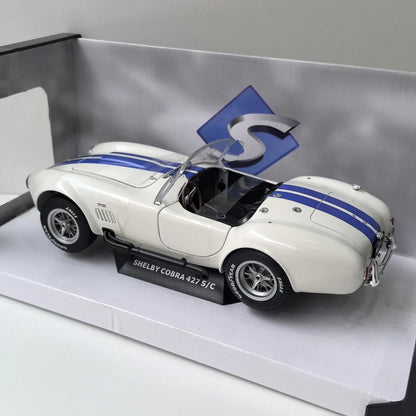 Diecast SOLIDO 1/18 Scale SHELBY COBRA 427 S/C 1965 S2 Alloy Car Model