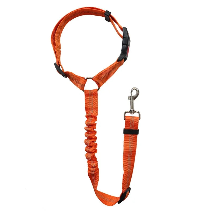 New Solid Two-in-one Dog Harness Leash Pet Car Seat Belt BackSeat Safety Belt Adjustable for Kitten Dogs Collar Pet Accessories