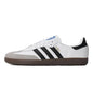 adidas Originals SAMBA OG Soft upper for comfortable feel Low-top skate shoes Unisex style Black, white, gray B75806