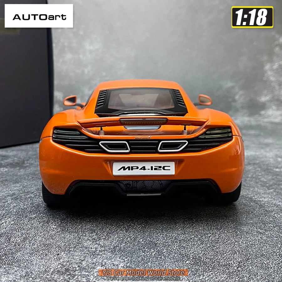 AUTOART Diecast car model 1/18McLaren MP4-12C Static display car models  Collect festival gifts