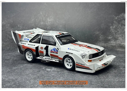 AUTOART 1/18 Audi Sport Quattro S1 Pikes Peak 1987 #1  Racing car model Car model Static ornament Collect Metal material