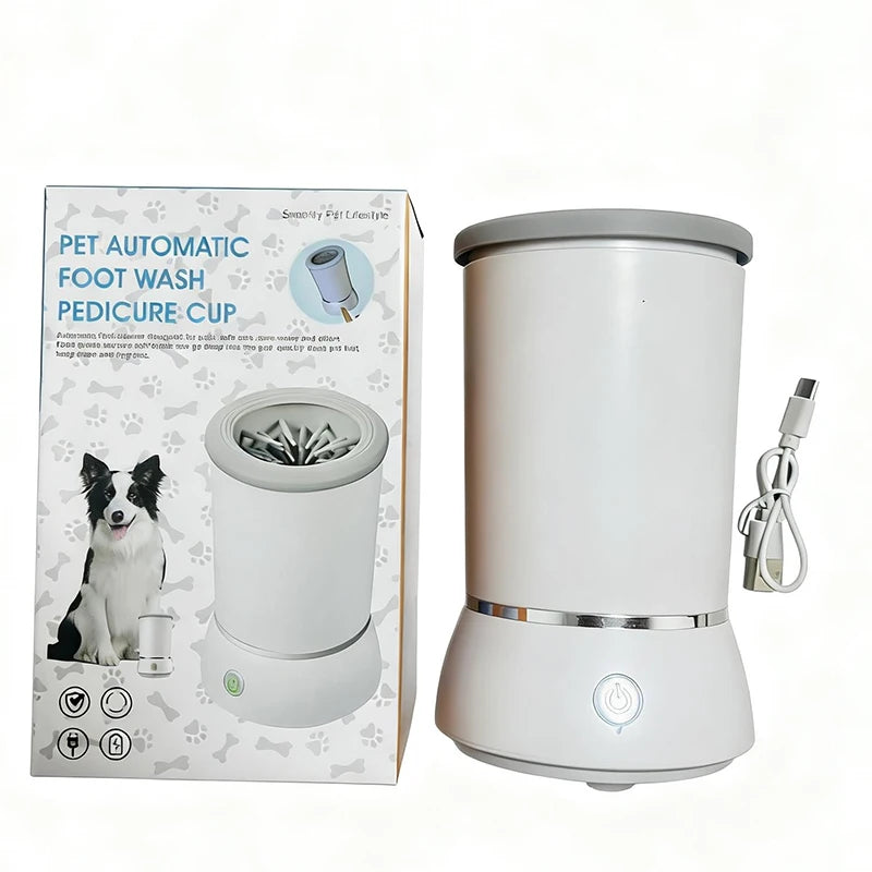 Portable Dog Paw Washer Automatic Cleaner Electric Massager USB Rechargeable for Small To Medium Dogs Cats Paw Cleaner Massager
