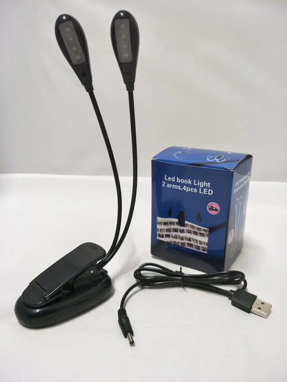 Mini led Book Night Light table lamp eye protection adjustable clip-on desk lamp battery powered flexible study bedroom reading