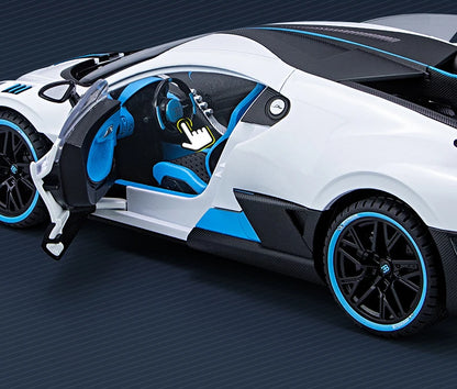 Large Size 1/18 Bugatti DIVO Alloy Sports Car Model Diecasts Metal Toy Vehicles Car Model Simulation Sound Light Gifts