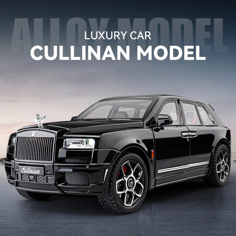 Rolls Royce 1:20 SUV Cullinan Alloy Luxy Car Model Diecast Metal Vehicles Car Model Simulation Sound and Light Gift