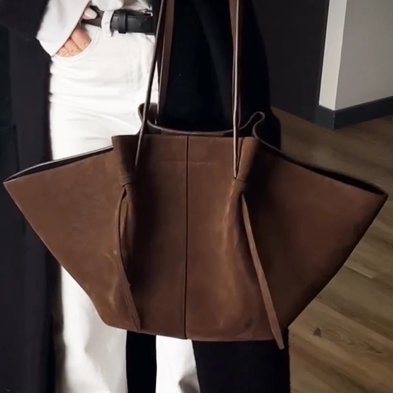 Custom Name Initials Large Capacity Faux Suede Tote Bags For Women Luxury Designer Handbags Purses New In Underarm Shoulder
