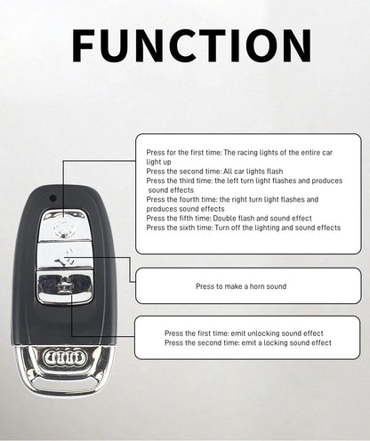 Key Remote Control Version 1:18 AUDI RS7 Alloy Sports Car Model Diecast Metal Racing Vehicle Car Model Sound Light Toy Gift