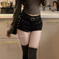 Woman Popular Sexy Low Waist Y2k Jeans Female Vintage Fashion Mini Pants Girls Vintage Designer Gothic Black Denim Shorts