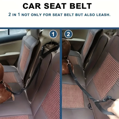 Adjustable Pet Cat Dog Car Seat Belt Pet Seat Vehicle Dog Harness Lead Clip Safety Lever Traction Dog Collars Dog Accessoires