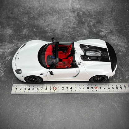 AUTOART car model simulation 1/18 Porsche 918 Car Model alloy room ornament display cars model boy collection christmas gift