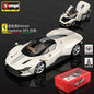 New Bburago 1:18 Ferrari Daytona SP3 Red Matte White Supercar Sports Alloy Car Model Static Die Cast Vehicles Collectible Toys