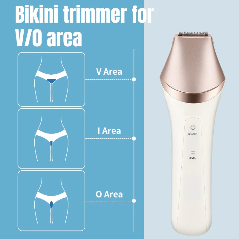 IRUIBEAUTY 703 Electric Women Epilator Shaver Leg Body Hair Removal Lip Chin Depilatory Lady Bikini Trimmer Facial Hair Remover