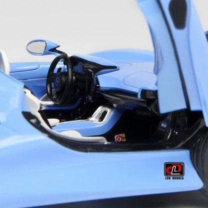 LCD Diecast car model 1:18 McLaren ELVA car model metal static display collection