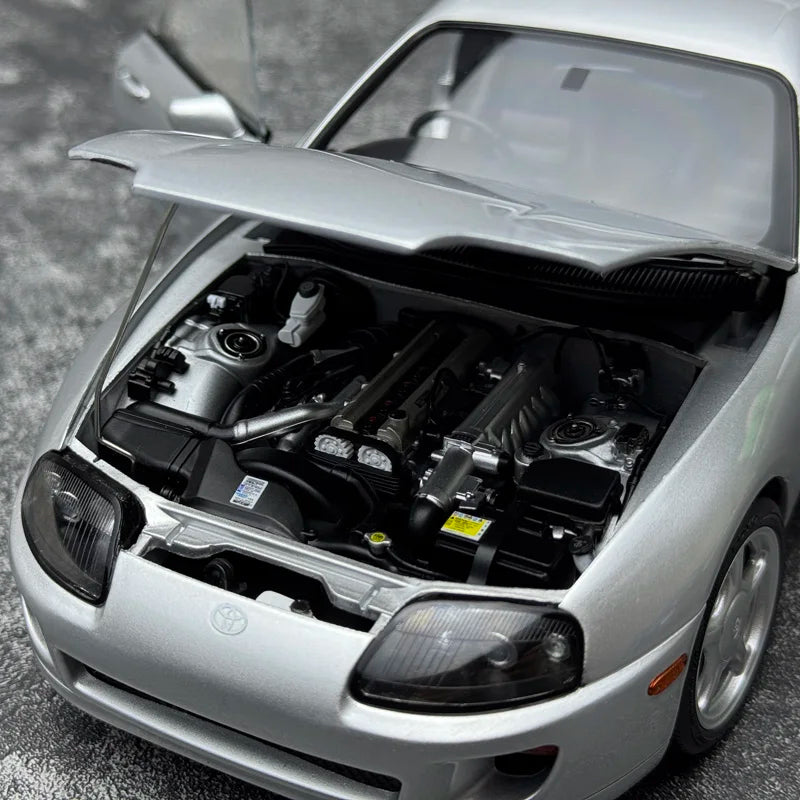 WHELART Diecast model 1/18  Ty SUPRA A80 Metal Car model Static display collection holiday gifts