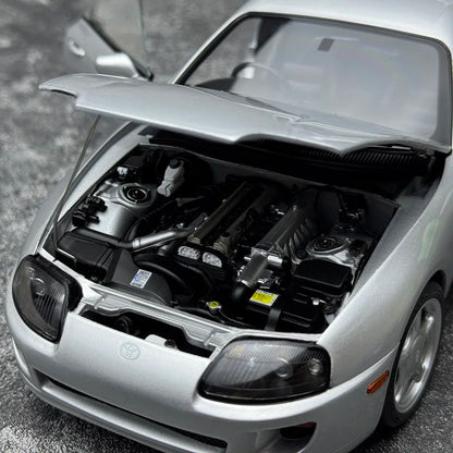 WHELART Diecast model 1/18  Ty SUPRA A80 Metal Car model Static display collection holiday gifts