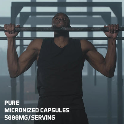 Micronized Creatine Powder (5000 Mg) Creatine Monohydrate Powder, Unflavored, Ketogenic Friendly, Non-GMO 120 Capsules
