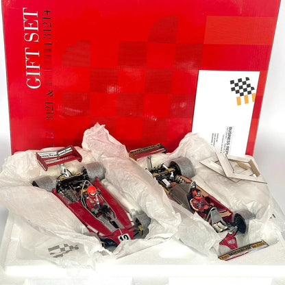 Exoto 1:18 F1 312T 312T4 Dual Car Champion Set Simulation Limited Edition All Open Alloy Metal Static Car Model Toy Gift