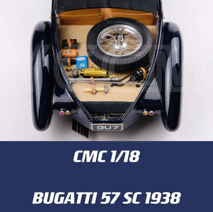 CMC 1:18 57SC 1938 Convertible Simulation Limited Edition All Open Alloy Metal Static Car Model Toy Gift