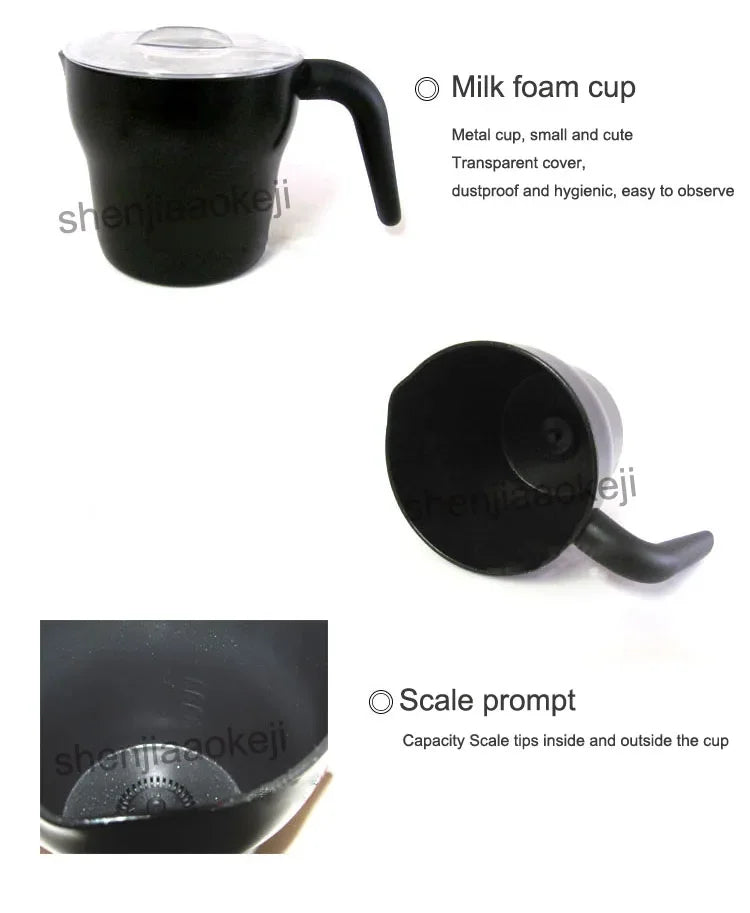 Semi-automatic Milk Frother Machine Electric Mixer Tea/coffee /milk Steamer Foamer Beater hot cold foaming machine 220v 550w