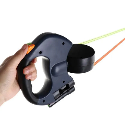 3M Pet One Tow Two Automatic Tractor Dog Double Head Leash Small and Medium Dogs 2 in 1 Multi-function Dog Walking Leash