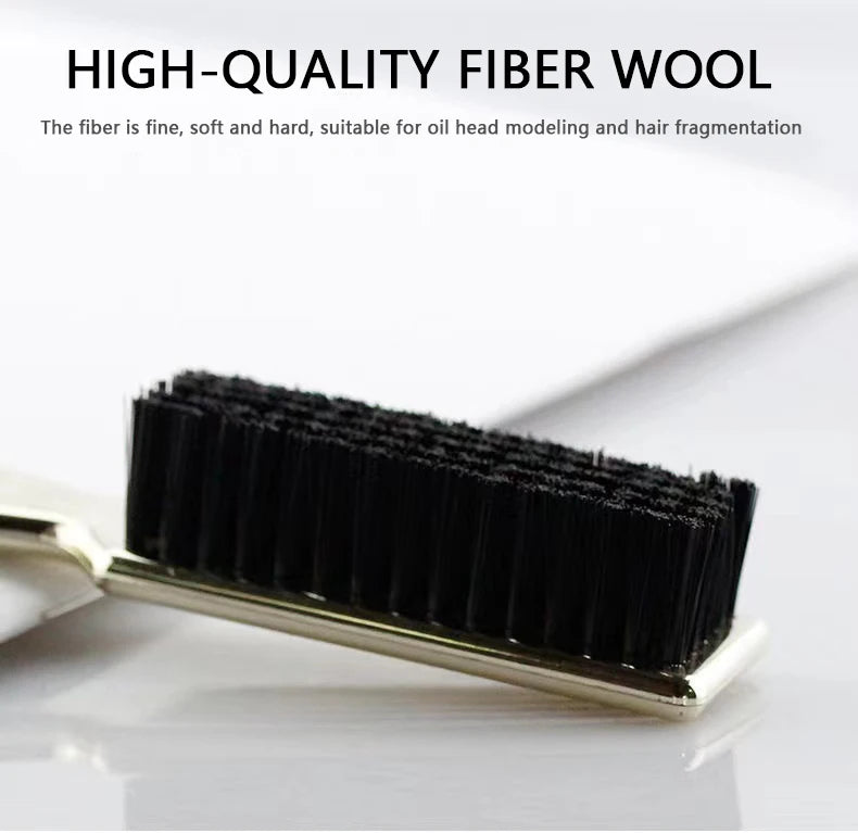 Soft Hair Cleaning Brush Barber Plastic Handle Retro Neck Duster for Salon Hairdressing Styling Tool to Remove Comb Breaks