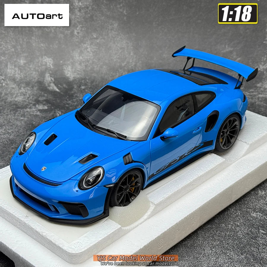 AUTOART 1/18 Scale New Porsche 911 (991.2) GT3 RS Weissach Package Car model Sports car Static collection