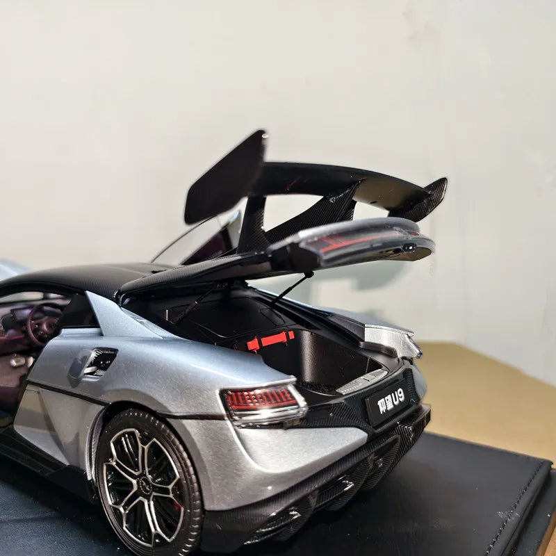 BYD YANGWANG U9 1:18 Official Alloy Car Model High-End Sport Coupe Collectible Vehicle Model For Enthusiasts