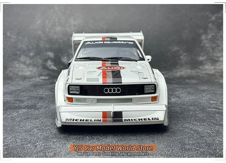 AUTOART 1/18 Audi Sport Quattro S1 Pikes Peak 1987 #1  Racing car model Car model Static ornament Collect Metal material