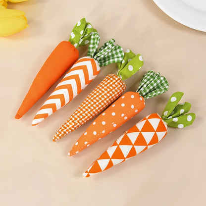 Easter Carrot Ornaments Spring Easter Party Decoration for Home Kids Birthday Favors Gift Soft Artificial Carrot Toy