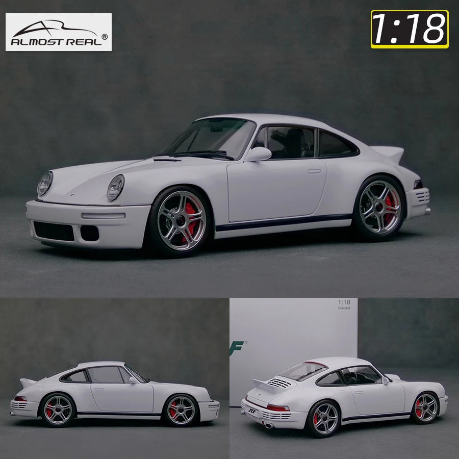 Almost Real  Diecast model 1:18  RUF SCR 2018 Realistic Car Model Collectible Holiday Gifts Static birthday gifts for  friends