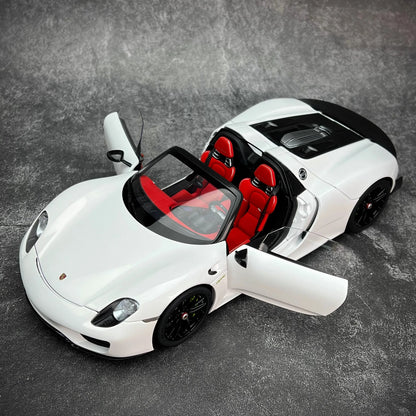AUTOART car model simulation 1/18 Porsche 918 Car Model alloy room ornament display cars model boy collection christmas gift