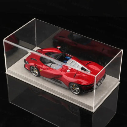 New Bburago 1:18 Ferrari Daytona SP3 Red Matte White Supercar Sports Alloy Car Model Static Die Cast Vehicles Collectible Toys