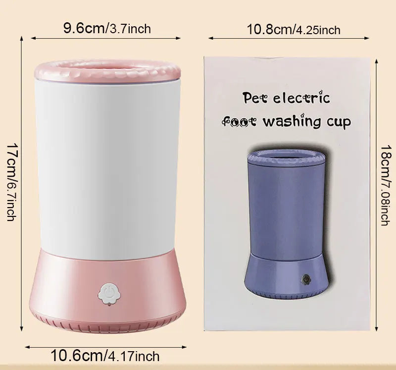 Pet Portable Dog Paw Washer Automatic Pet Paw Cleaner Electric Dog Paw Washer USB Rechargeable Foot Cleaning Machine Dog Brushes