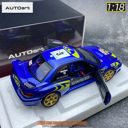 AUTOART Die-cast car model 1/18 Subaru Impreza WRC Rally of Monte Carlo  Static display car models