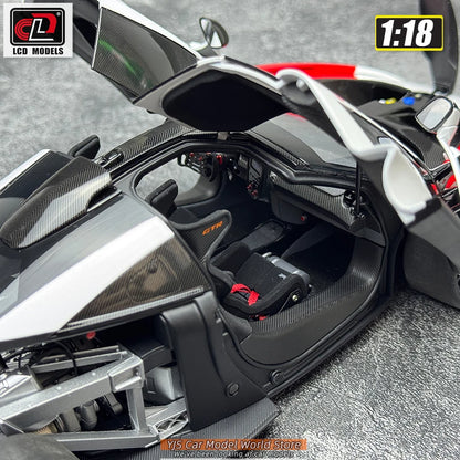 LCD Diecast car model 1:18 McLaren Senna GTR car model metal static display collection