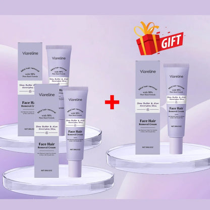 Viareline Aloe Vera Facial Hair Removal Cream Lasting Soothing Growth Inhibitor Good Smell For Women Man Body Remove Hair Creams
