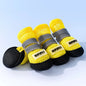 4Pcs/Set Lightweight Breathable Dog Mesh Shoes Reflective Adjustable Anti-Slip Dog Boots Wear-resistant Dog Footwear Outdoor
