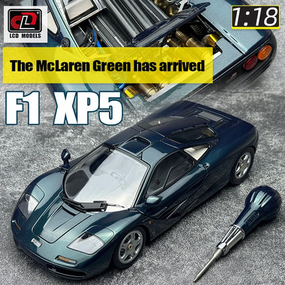 LCD model 1 New 1:18 FOR McLaren F1 XP5 alloy car model sports car static display gift collection for friends