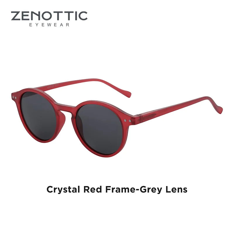 ZENOTTIC (S Size) Retro Circular Polarized Sunglasses 2026 Men Women Vintage Small Round Sun Glasses UV400 Goggles Shades