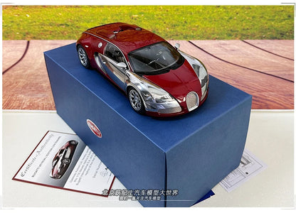 AUTOART 1:18 Bugatti  Veyron Sports car alloy car model plated interphase  Personal collection gift Compan