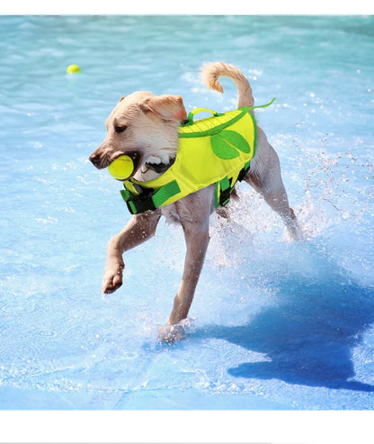 Dog Life Jacket for Swimming Boating Pet Safety Floatation Vest Life Preserver with Rescue Handle For Cats Small Medium Dogs